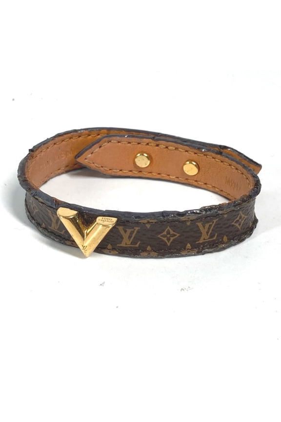 Pre-Owned LOUIS VUITTON Louis Vuitton M6042F Monogram Bracelet Essential V Bangle... (Good)