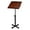 Brown, variant on PRZL Classic Lectern Podium Stand, Height Adjustable Mobile Podium, Multi-Purpose Tabletop for Speech, Lecture, Church, Reading or Laptop Desk with Edge Stopper, Black