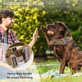 thumbnail image 3 of Tactical Dog Collar With Control Handle Nylon Military Adjustable Collar, Metal Buckle, Padded For Medium Dogs, Hunting/outdoor Training (brown-m), 3 of 4