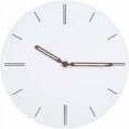 thumbnail image 1 of Reloj de pared de madera redondo y silencioso, moderno y delgado, reloj de pared tradicional, decoración para dormitorio, sala de estar y oficina (30 cm, 5 mm de grosor, blanco), 1 of 4