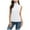 New2/White, variant on Otvok Womens Tank Top Casual Solid Color Sleeveless Turtleneck Tee Shirt Tops
