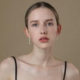thumbnail image 5 of APSVO Gold and Silver Drop Earrings Set for Women,Melting Statement Unique Chunky Dangle Earring Irregular Waterdrop Teardrop Earrings Trendy Jewelry Anniversary Valentine's Day Christmas Gift, 5 of 6