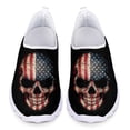 thumbnail image 1 of Zapatillas de deporte de verano con estampado de calavera 3D de Doginthehole para mujer, zapatos planos de malla gótica a la moda para mujer, mocasines casuales de playa para mujer, 1 of 5