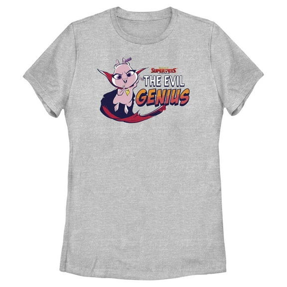 Women's DC League of Super-Pets Lulu the Evil Genius  Graphic Tee Athletic Heather X Large