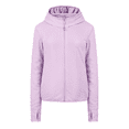 thumbnail image 5 of longantii Women's UPF 50+ Sun Protection Hoodie Jacket Lightweight Long Sleeve Sun Shirt with Pocket & Thumb Holes Full Zip Up Pink XXXL, 5 of 5