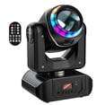 thumbnail image 4 of Luz de cabeza móvil de 80 W con activación por sonido, control de color y patrones cambiantes, luces de escenario para DJ, discotecas, bares, bodas, 4 of 8