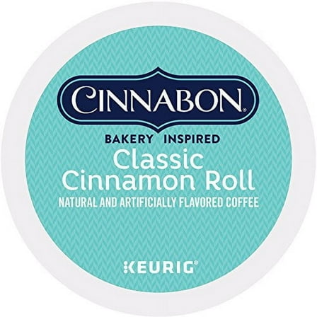 Cinnabon Cinnamon Roll Classic Coffee Keurig K-Cup Coffee Pods, 24 Count