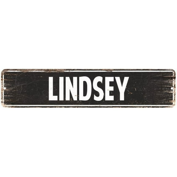 LINDSEY Gift Street Sign Home Decor Chic Gift 4x18 204180003330