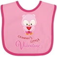 thumbnail image 3 of Inktastic Grammy's Little Valentine Boys or Girls Baby Bib, 3 of 4