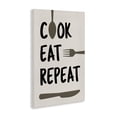 thumbnail image 2 of Stupell Industries Modern Cook Eat Repeat with Utensils Canvas Art, 16 x 24, by Martina Pavlova, 2 of 8