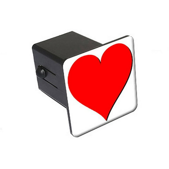 Heart, Love 2" Tow Trailer Hitch Cover Plug Insert