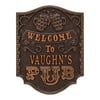 Personalized Whitehall Products Brew Pub Welcome Plaque in Antique Copper