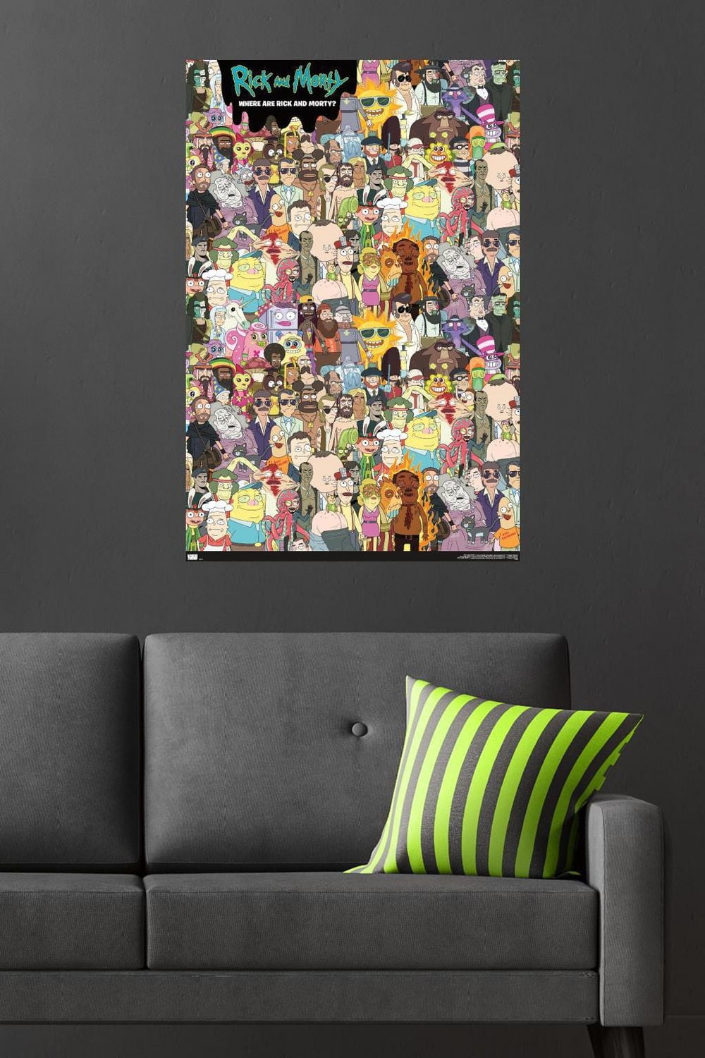 Rick And Morty - Where's Rick? Wall Poster, 22.375" x 34"