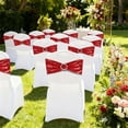 thumbnail image 4 of FastXmas Bow Chair Sashes Bands Decoration Ties Bow Stretch Floating Decorative Tape for Many Holiday Party Wedding Decorations Chair Cover Not Included(13.8 x 5.9 In), 4 of 6