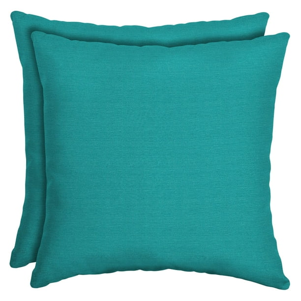 Mainstays Turquoise Outdoor Patio 16" Throw Pillow