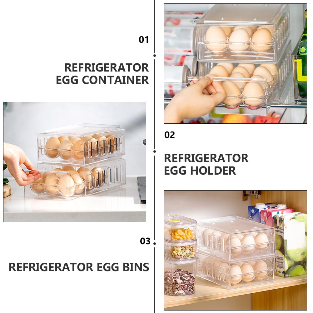 WRISTBIQUE Kitchen Organization Egg Tray 1Pack 8.7x6.8in
