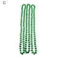 thumbnail image 3 of Washranp St. PatrickS Day Shamrock Necklace,Irish Green Hat Letters Long Round Bead Necklace for Party Supplies, 3 of 6