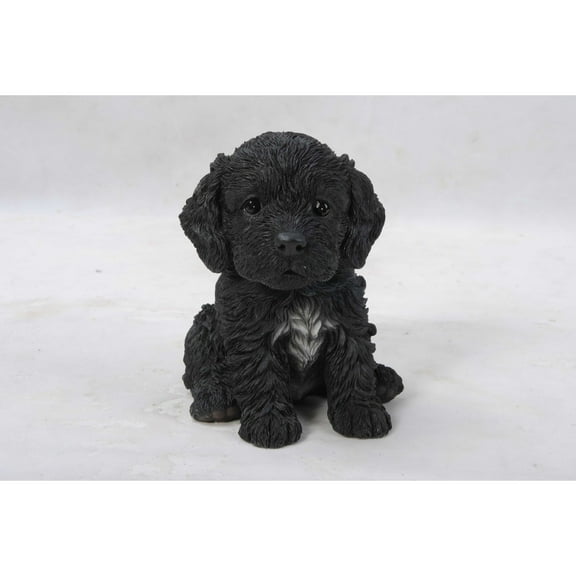 Hi-Line Gifts 6.25" Cockapoo Puppy Outdoor Garden Statue