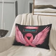 thumbnail image 5 of Balery Ribbon With Angel Wings Bedding Queen Pillow Cases - Envelope Closure - Soft Brushed Microfiber Fabric - Shrinkage and Fade Resistant Pillow Cases-16"x24", 5 of 6