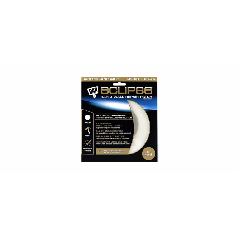 DAP, Wall Repair Patch, 6-inch, Self-Adhesive, Impact-Resistant