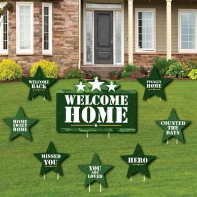  Welcome  Home  Hero Yard  Sign and Outdoor  Lawn  Decorations  