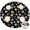 Pioneer Flower Floral, variant on Pioneer Flower Floral Print Pattern Round Fitted Tablecloth with Elastic Edge, Waterproof Dining Table Cover for Indoor Outdoor Camping and Daily Use