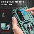 thumbnail image 5 of Galaxy Z Fold 4 Kickstand Armor Case with Slide Camera Lens Protection Cover Built-in 360° Rotate Ring Holder Stand Magnetic Military Shockproof Phone Cover Case for Samsung Galaxy Z Fold 4,
Darkgreen, 5 of 8