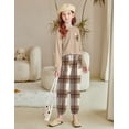 thumbnail image 6 of Arshiner Girls 2 Piece Outfits Casual Clothing Sets Long Sleeve Pullover Sweatshirts and Sweatpants with Pockets, 6 of 6