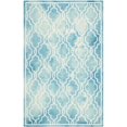 thumbnail image 1 of Safavieh Dip Dyed Turquoise Contemporary Rug - 4' x 6', 1 of 4