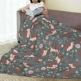 thumbnail image 6 of Sikiie Hedgehogs and Flowers1 Ultra-Soft Micro flannel Blanket Luxury All Seasons Warm Blanket for Bedding Sofa and Travel (4 sizes)-80"x60", 6 of 7