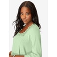 thumbnail image 4 of Roaman's Women's Plus Size Squareneck Pointelle Top, 4 of 5