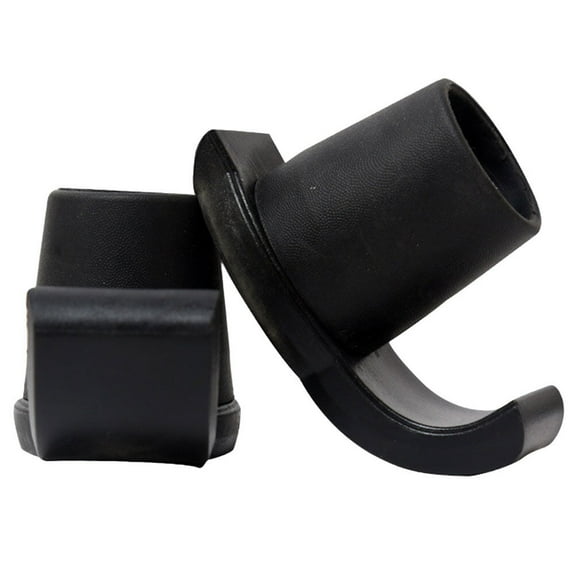 Universal Feet Glides, Heavy Duty Coaster Skis for Folding Walkers, Walker Accessories, One Pair, Black