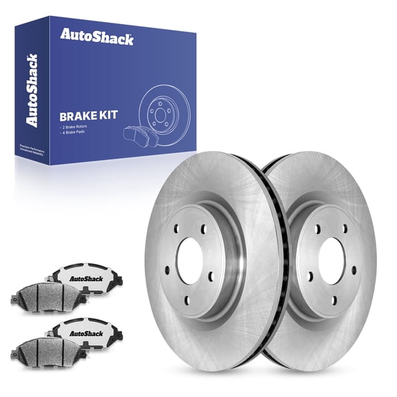AutoShack Front Vented Brake Rotors   Ceramic Pads 6-PC Brake Kit Replacement for 2013-2020 Nissan Pathfinder 2015-2024 Nissan Murano 2014-2020 INFINITI QX60 2013 INFINITI JX35 12.6" (320 mm)