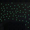 thumbnail image 5 of 200 piezas de estrellas luminosas azules que brillan en la oscuridad, pegatinas de pared de plástico fluorescentes noctilucentes, calcomanías murales para decoración de arte del hogar, techo, 5 of 5