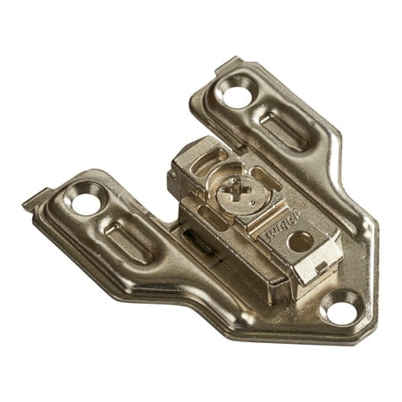 Blum 10-Pack Cam Adjustable Clip Face Frame Screw-on 3mm Mounting Plate Nickel Plated