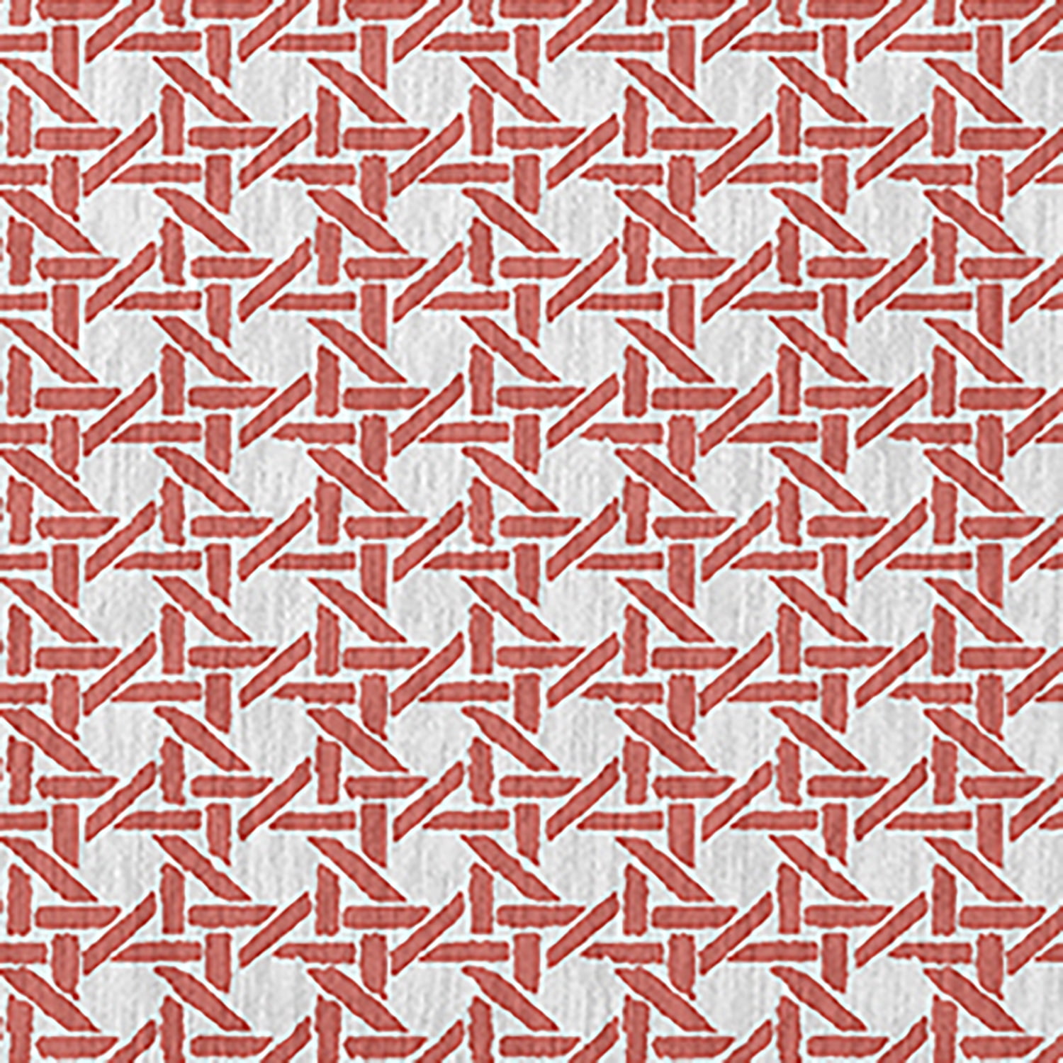 Simply Daisy 18" x 30" Coral Rattan Geometric Rug