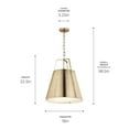 thumbnail image 5 of 52711CPZ Kichler Lighting Etcher - 2 Light Pendant-22.5 Inches Tall and 18 Inches Wide-Champagne Bronze Finish, 5 of 5