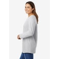 thumbnail image 3 of Woman Within Plus Size Perfect Long-Sleeve V-Neck Tee, 3 of 6