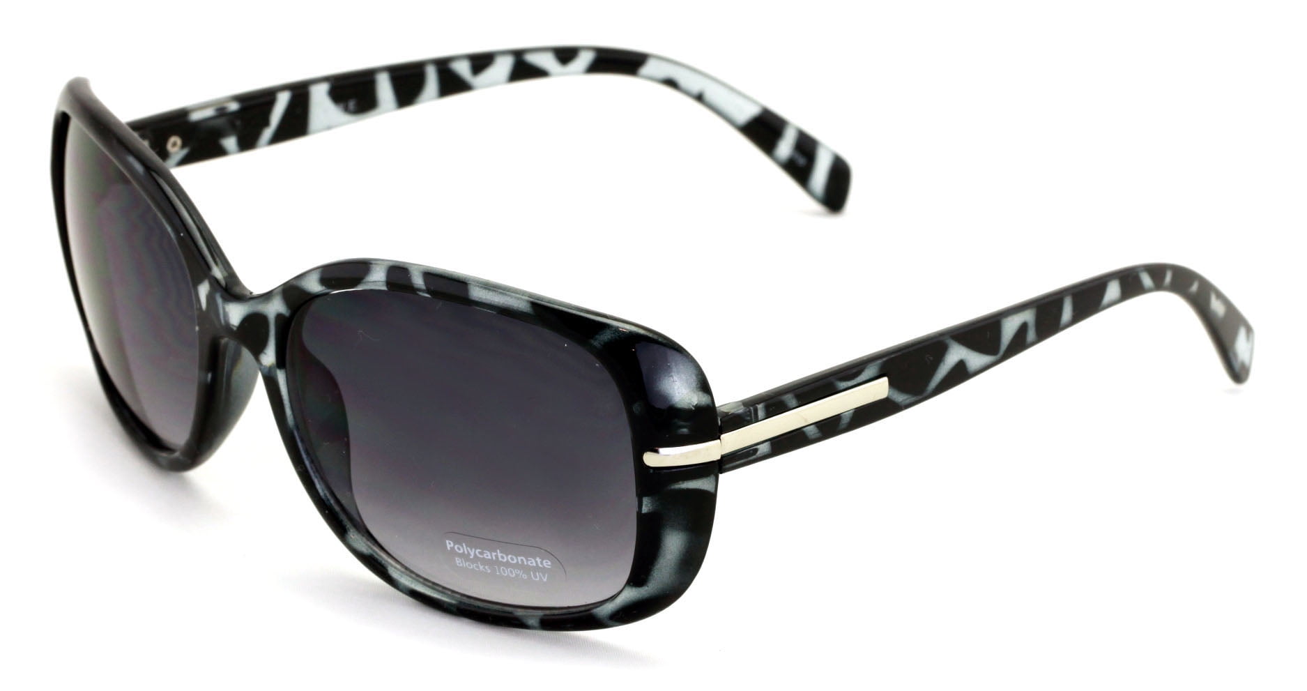 Women Leopard Print Sunglasses Oversized Vintage Rectangular 100