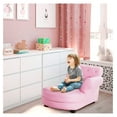 Kids Sofa, Toddler Couch with PVC Leather & Embedded Crystal, Chaise