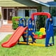thumbnail image 1 of Equipo 3 en 1 Costway para niños 3-8 Años con pared para Escalar columpio Tobogán, 1 of 10