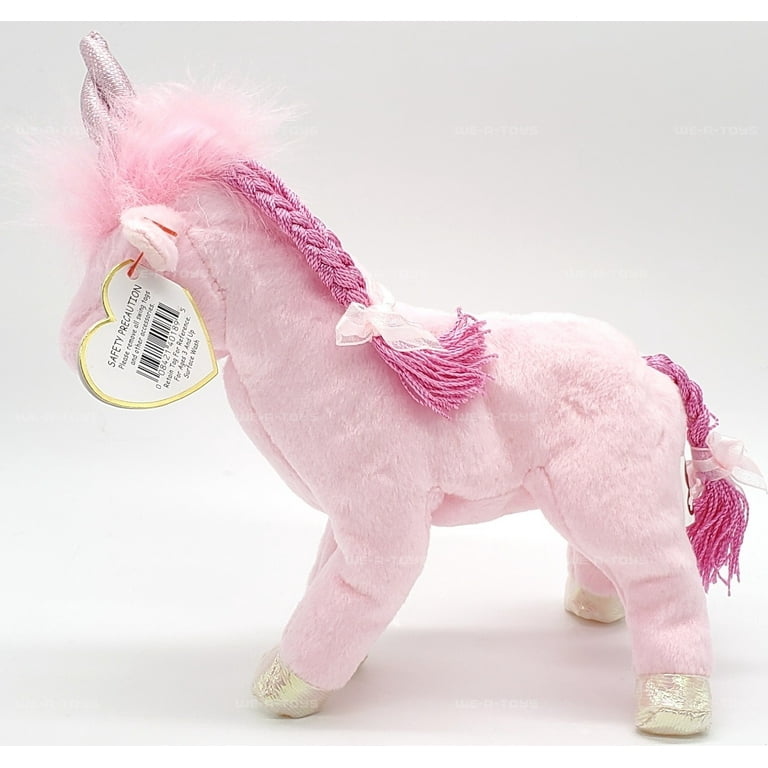 Ty Beanie Babies Fairytale the Unicorn Pink Plush 2004
