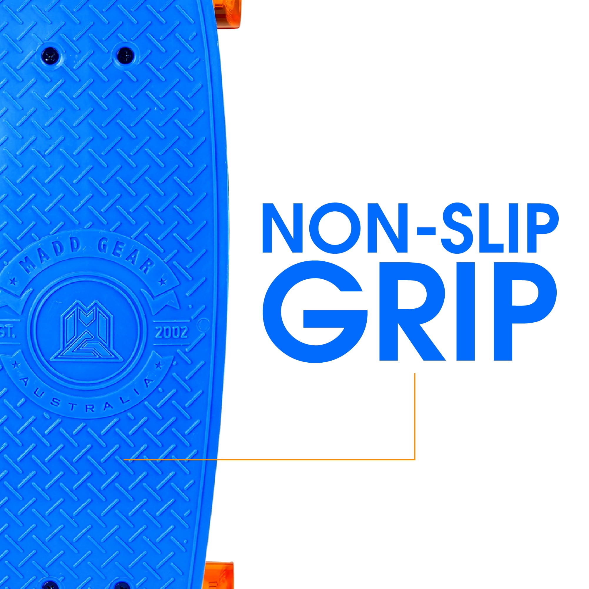 Madd Gear 22" Retro Beginner Skateboard Mini Cruiser- 62 mm Wheels Beginner Penny Style Board