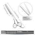 thumbnail image 7 of Dog Grooming Scissors Kit, CIICII 7 Inch Professional Pet Grooming Scissors Set (Dog/Cat Hair Thinning Trimming Cutting Shears) with Curved Scissors for DIY Home Salon (Heavy Duty/Safety-9Pcs)-Silver, 7 of 7