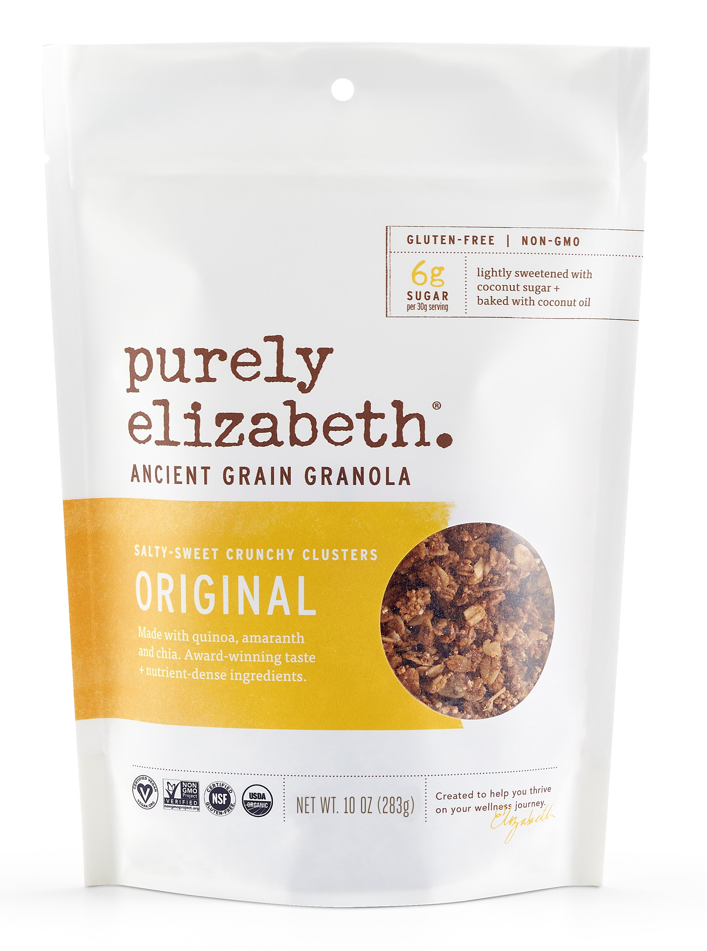 Purely Elizabeth Organic, Original Ancient Grain Granola, 10 oz Bag