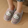 thumbnail image 7 of Kids Slippers Hello Kitty House Slippers Warm Soft Plush Slipper Anti-Slip Winter Fluffy House Shoes for Boys Girls, 7 of 7