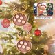 thumbnail image 1 of Colgante de árbol creativo de Navidad redondo con cuerda pequeña para decoración de festivales navideños, 1 of 5