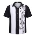 thumbnail image 4 of MDUKONU Chemise d'Invité de Mariage pour Homme à Manches Courtes, Ne Rétrécit Pas, Chemise Passe-Partout, Blanc, TG, 4 of 4