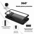 thumbnail image 3 of Dteck For Samsung Galaxy S21 Ultra Case Waterproof, Built-in Screen Protector Dustproof Shockproof 360 Full Body Protective IP68 Waterproof Daily-Use Case for Galaxy S21 Ultra(6.8 inch), 3 of 9