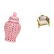 thumbnail image 5 of Tarro de cerámica para jengibre,Jarrón de cerámica con jengibre y arreglo floral,Jarrón decorativo de porcelana con tapa,sofá de casa de muñecas,Muebles para casa de muñecas,modelo de, 5 of 8